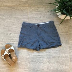 Banana Republic Denim/Linen Cuffed Shorts